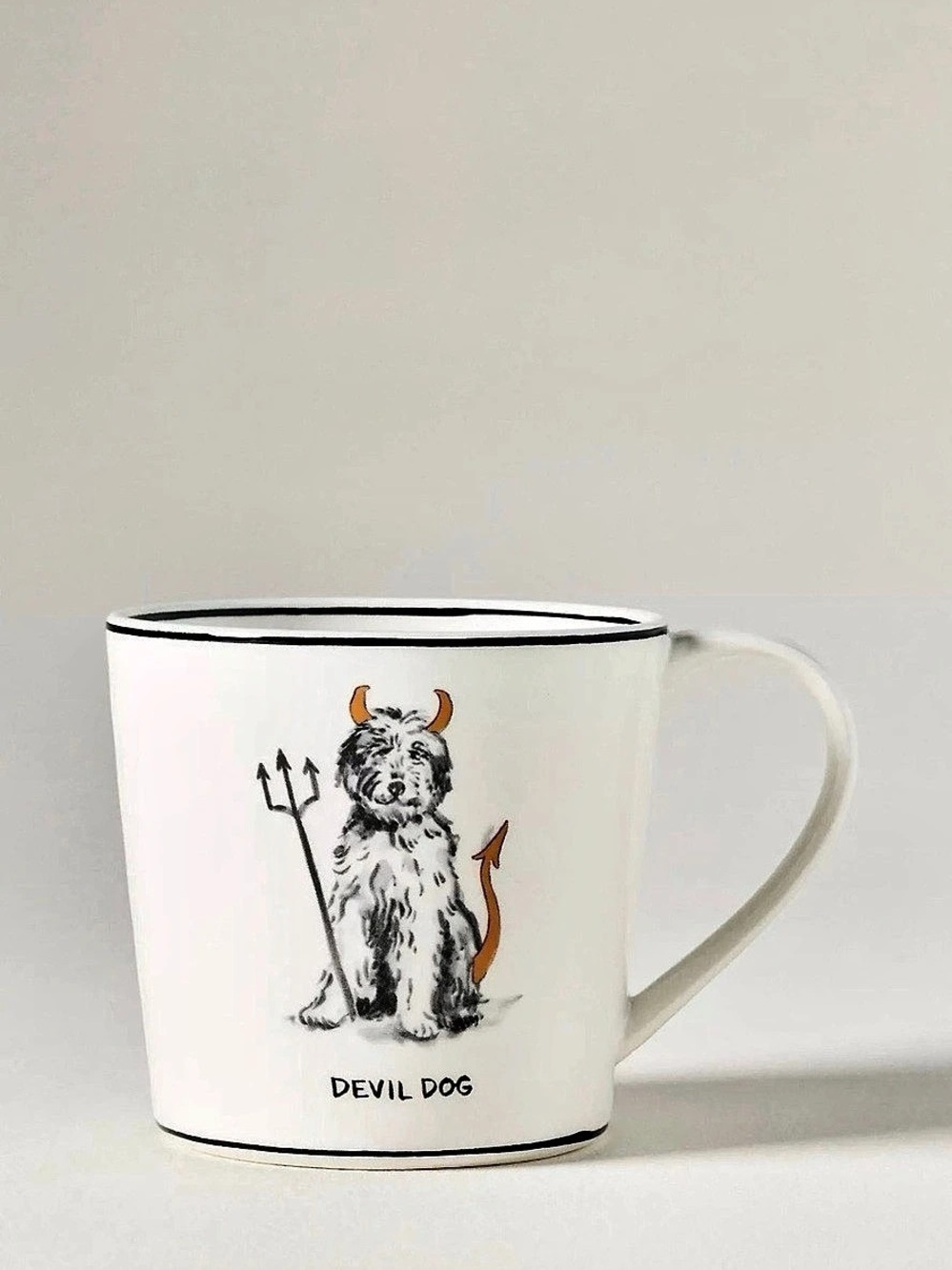 Anthropologie Molly Hatch Devil Dog Stoneware Halloween Mug Halloween Mug
